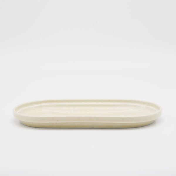 [Smith] Stacking Oval Plate White