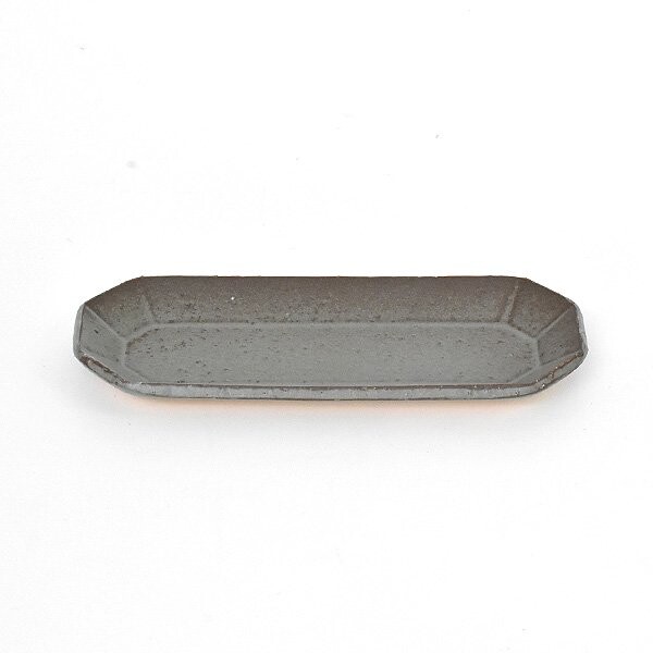 [Shizukigama]美濃燒 八角形幾何盤 綠 Ｓ