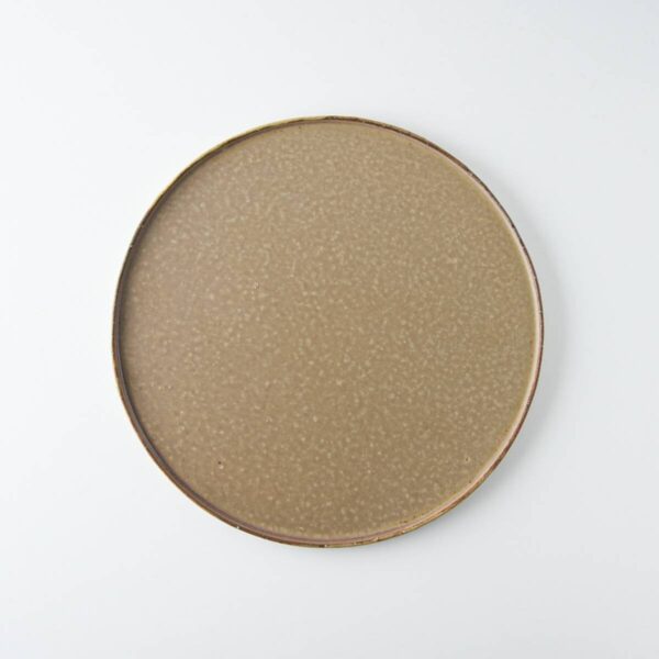 [YAMANI] 美濃燒 圓盤 L 摩卡棕